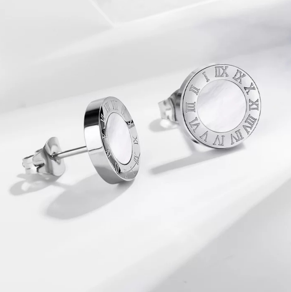Vintage Roman Numerals Earrings